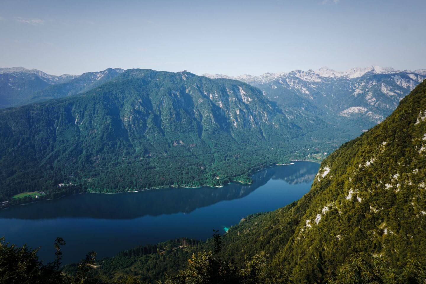 Lake Bohinj, Kosijev dom na Vogarj, Slovenia Kosijev dom na Vogarj Lookout point - Slovenia Hidden Gems