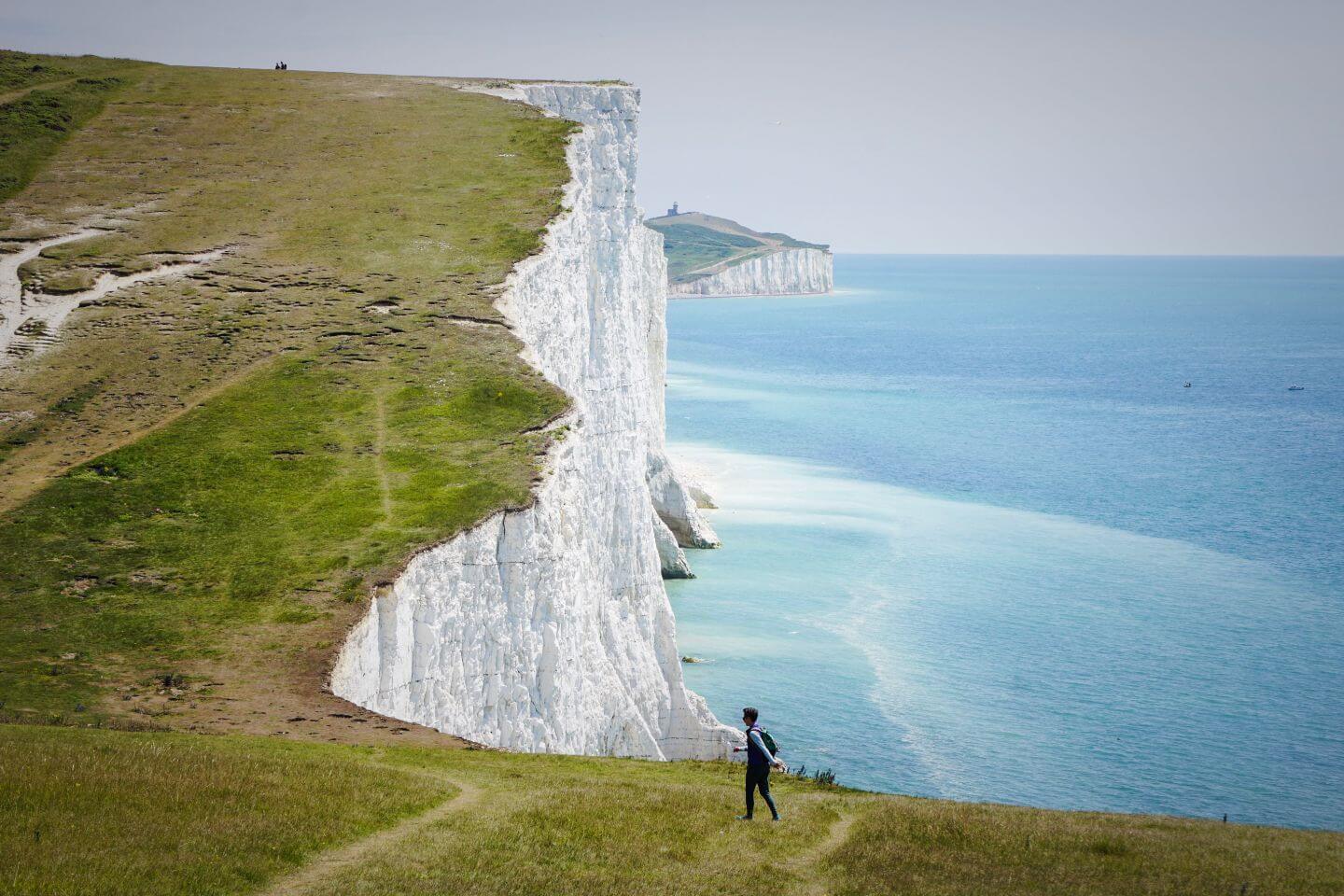 Seven Sisters Cliffs Britain Chalk Cliffs Of East Sussex In England