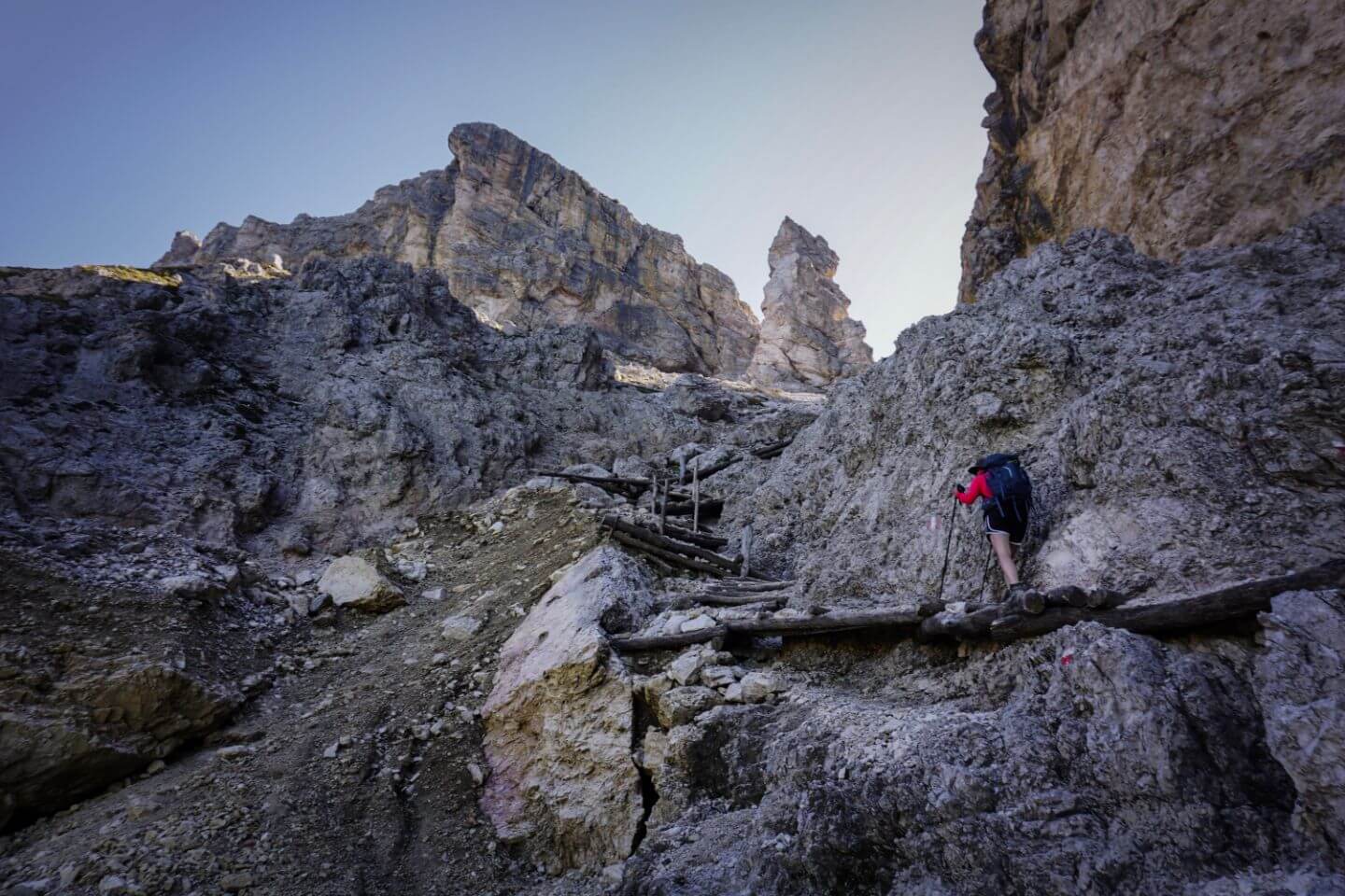 Trail 17B to Forcella Piza (Pizascharte, Furcela Piza), Val Gardena Dolomites