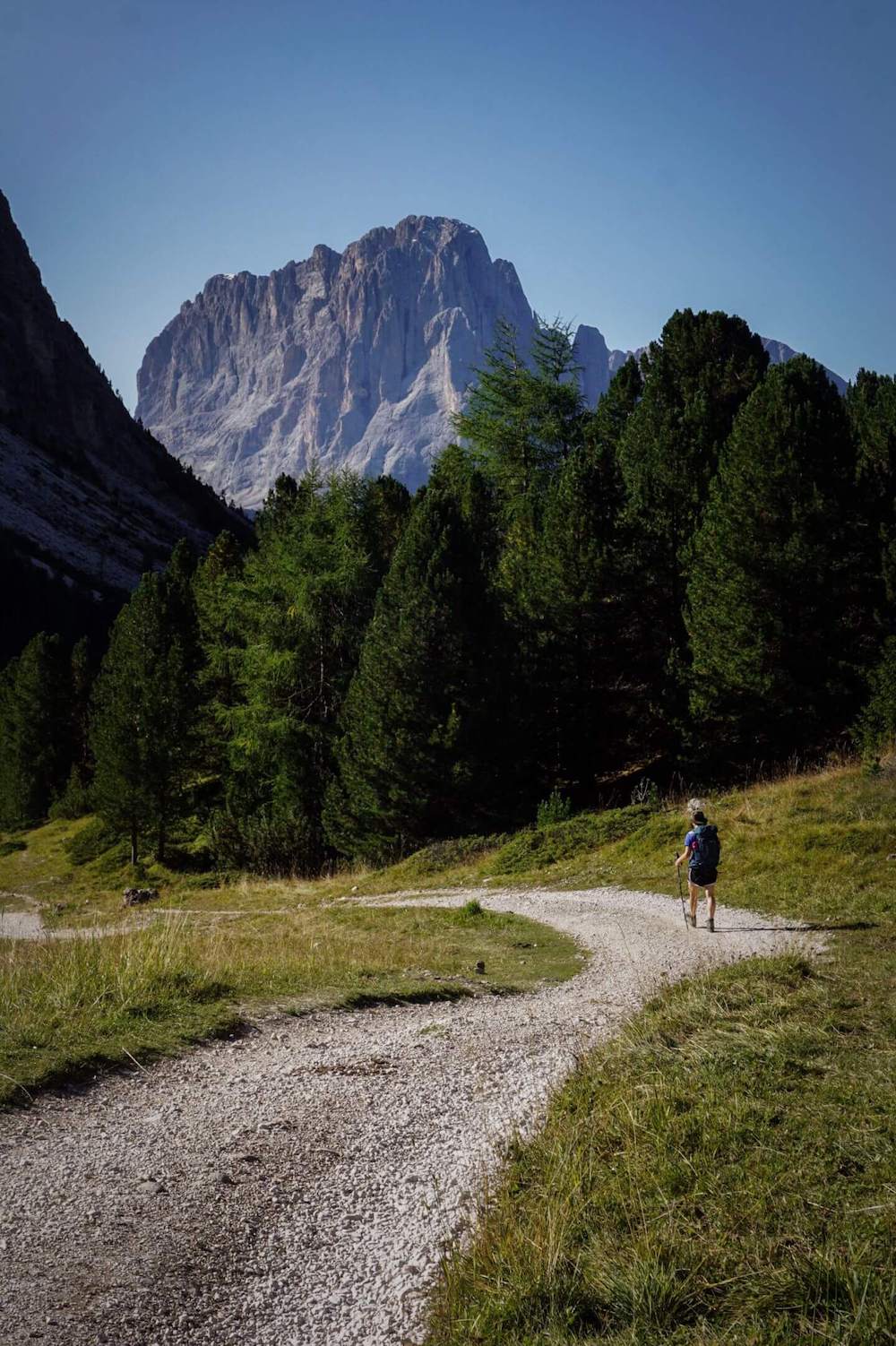 Walking to 17B from Rifugio Firenze, Val Gardena, Dolomites
