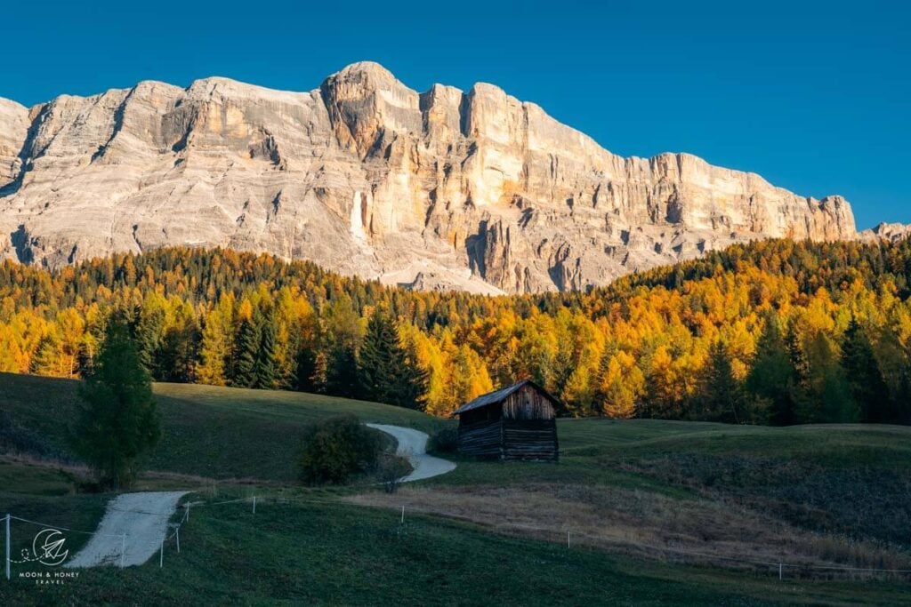Armentara meadows sunset, Dolomites