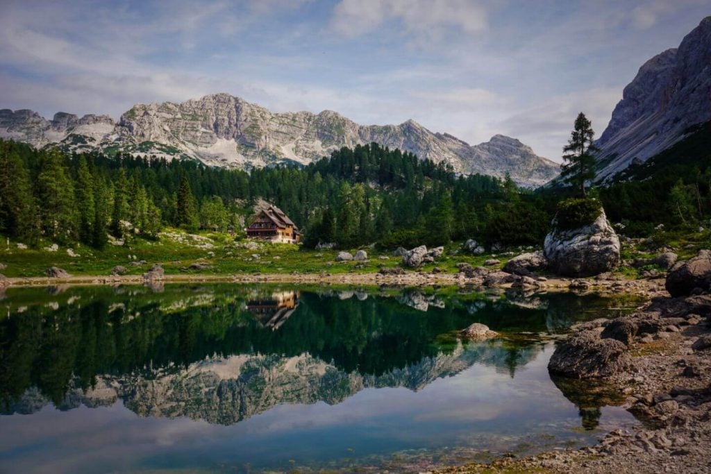 Dvojni jezero (Double Lake), Triglav Lakes Valley Day Hike in the Julian Alps, Slovenia