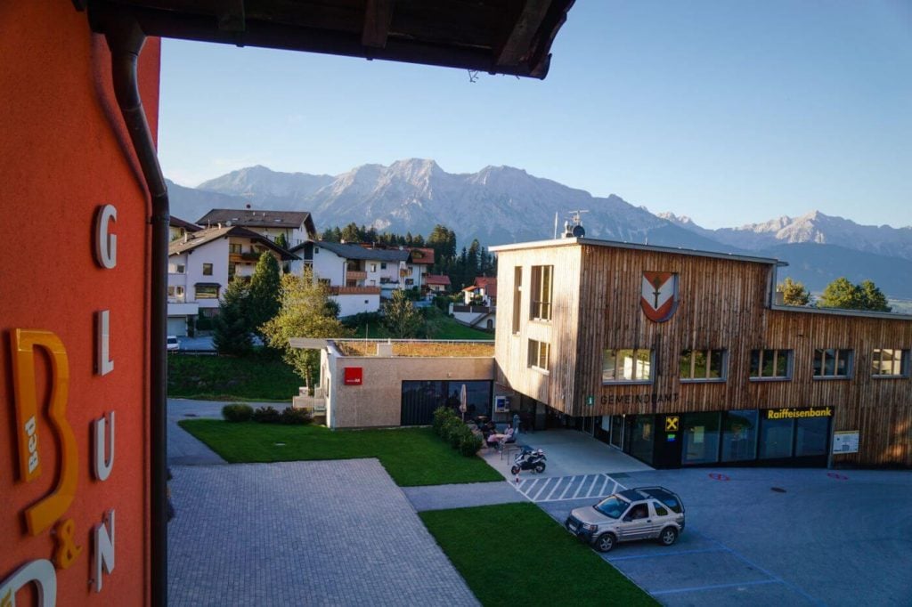 Aussicht vom B&B Appartements Glungezer, Tulfes, Tirol, Österreich