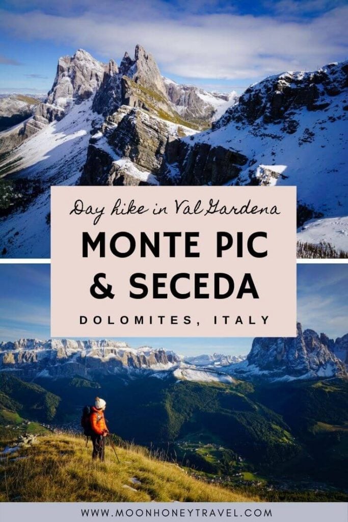 Day Hike to Monte Pic and Seceda, Val Gardena, Dolomites