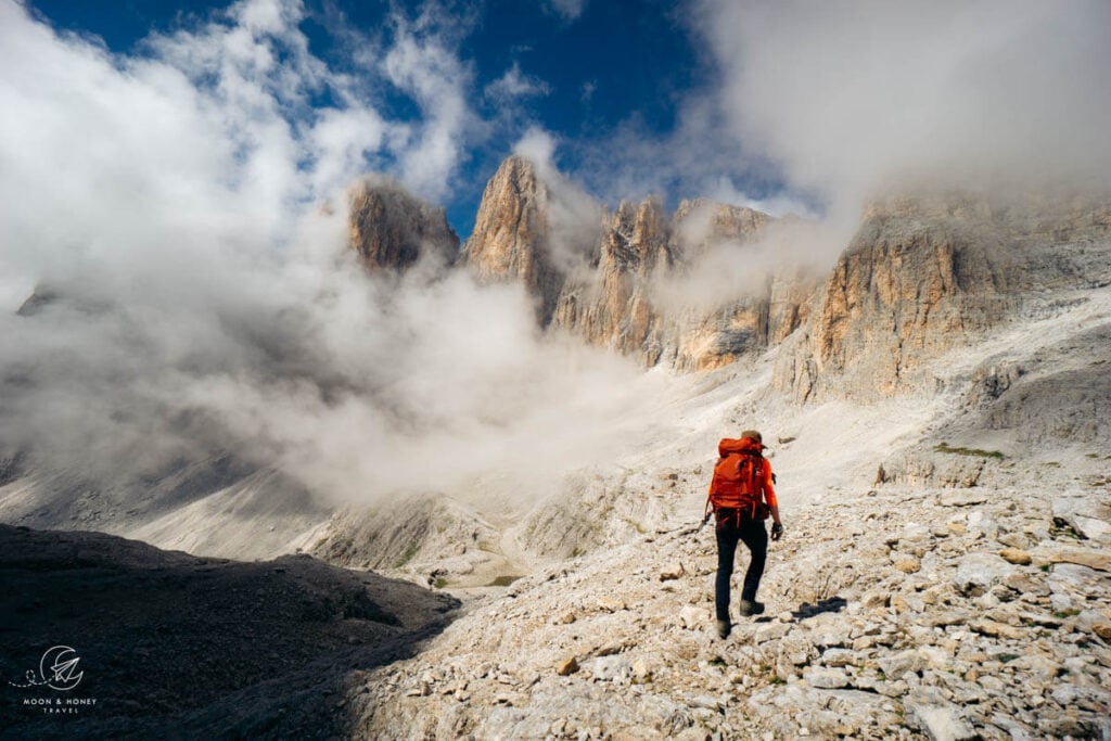 Hiking around Pala di San Martino, Dolomites