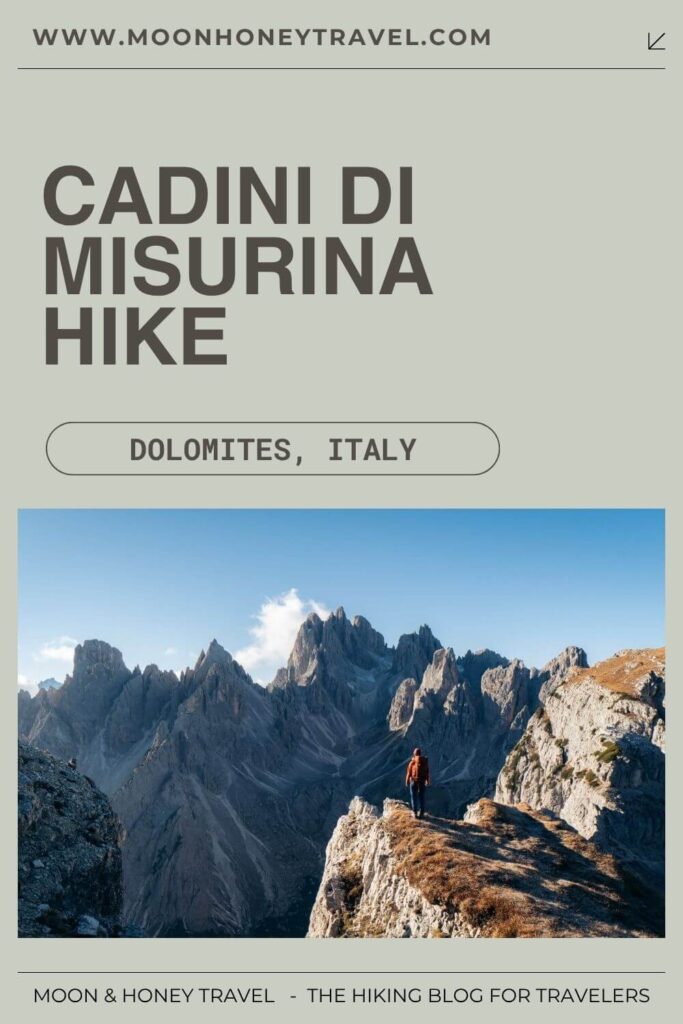 Cadini di Misurina hike, Dolomites