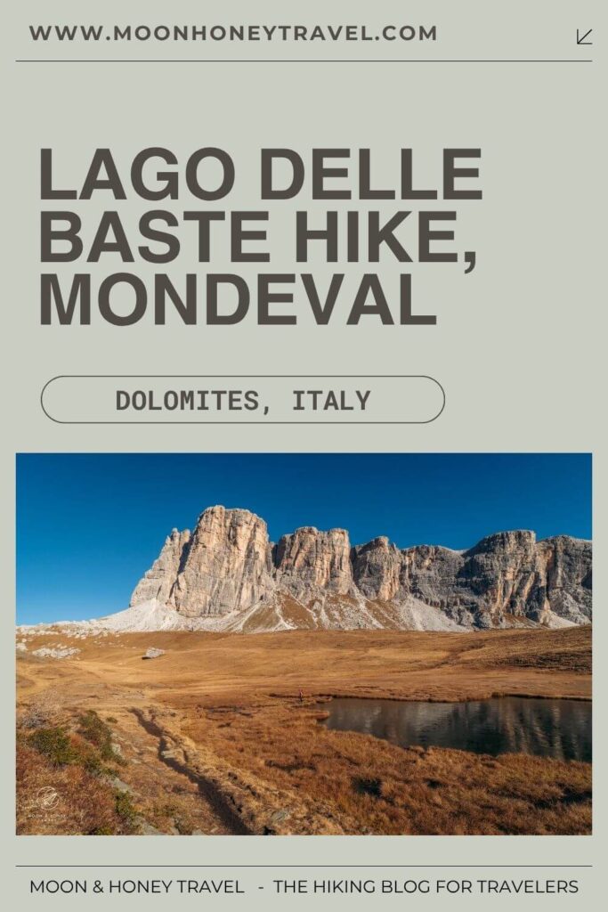 Lago delle Baste Hiking Trail, Dolomites