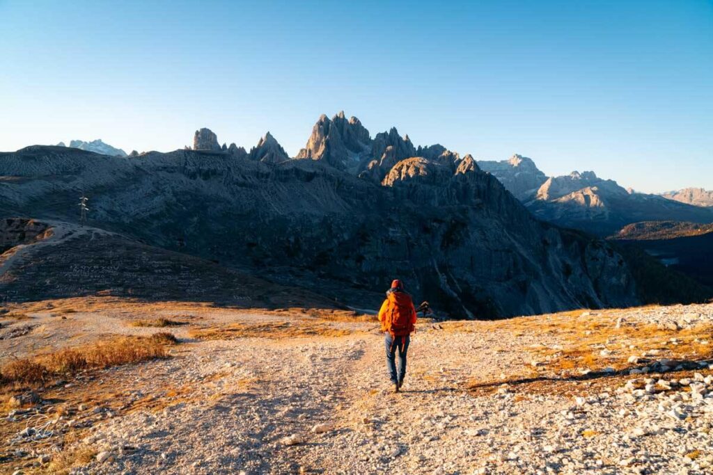 Follow Trail 117 to Forcella Longeres, Cadini di Misurina hike, Dolomites