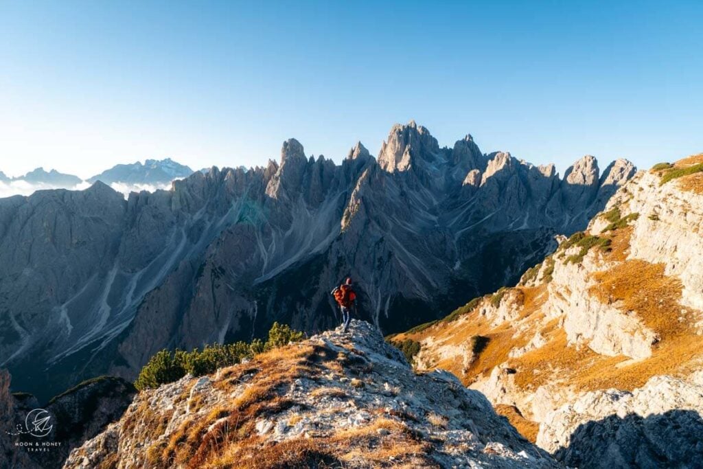 Rifugio Auronzo to Cadini di Misurina viewpoint trail, Dolomites