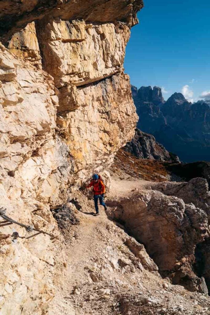 Cadini di Misurina Viewpoint to Forcella de Rinbianco, Cadini Group, Dolomites