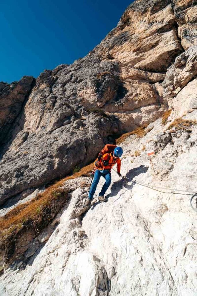 Sentiero Bonacossa Steel Cables, Dolomites