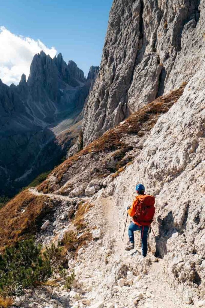 Sentiero Alberto Bonacossa Narrow Path, Dolomites
