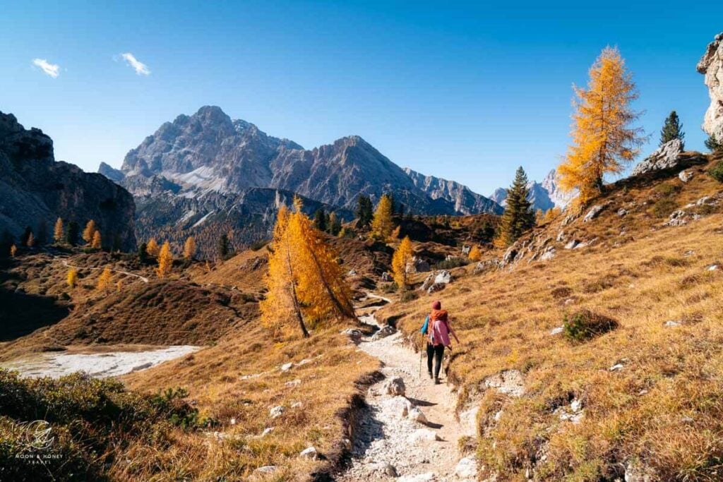 Rifugio Fonda Savio to Lago d’Antorno, Trail 115, Cadini di Misurina, Dolomites