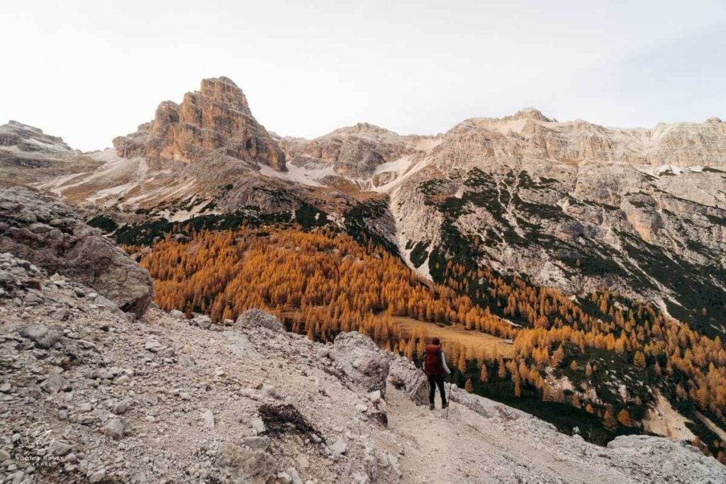 Torre Fanis, Tofane di Rozes Circuit Trail, Dolomites