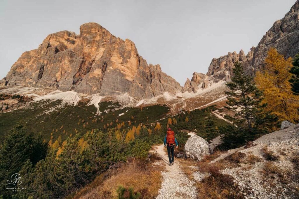 Tofana di Rozes hiking trail, Ampezzo Dolomites