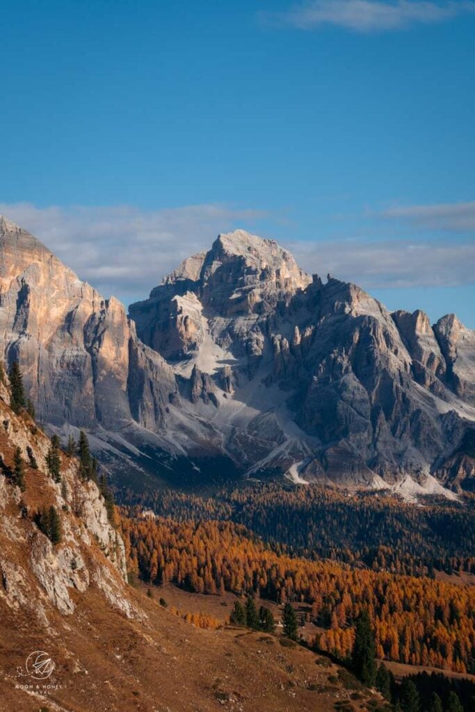 Ampezzo Dolomites, Cortina Basin view from Mondeval