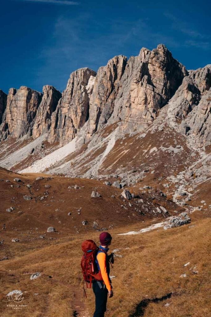 Passo Giau - Mondeval hiking trail, Dolomites