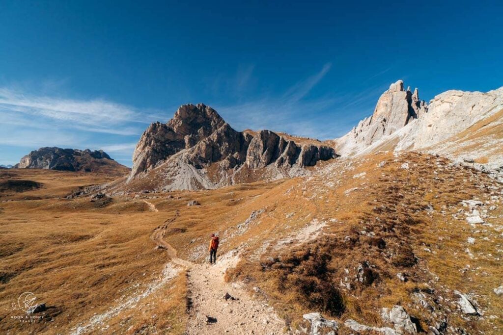 Spiz de Mondeval and Cima Ambrizzola, Hiking Mondeval