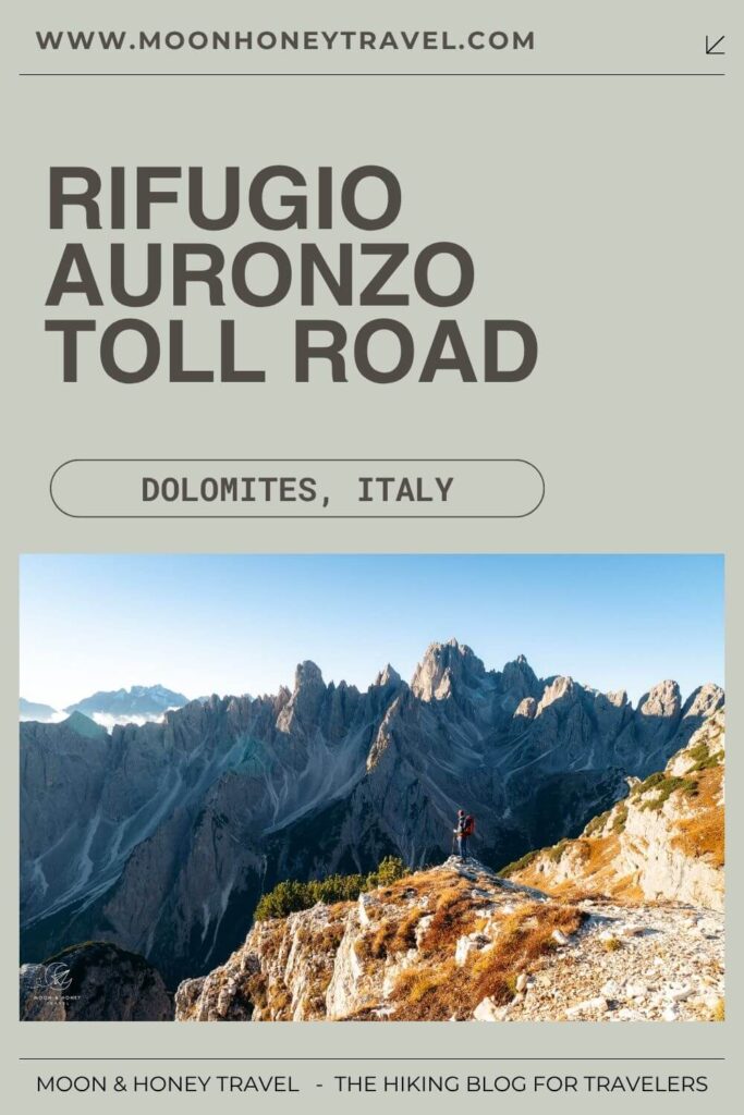Rifugio Auronzo toll road guide
