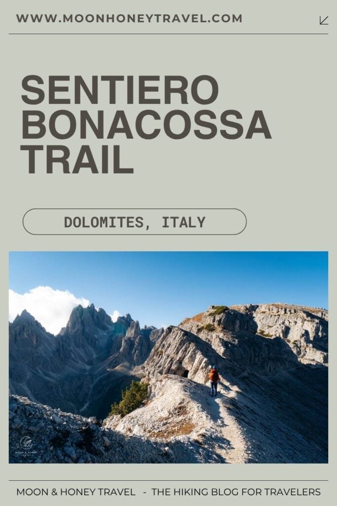 Sentiero Bonacossa trail guide, Cadini di Misurina, Dolomites
