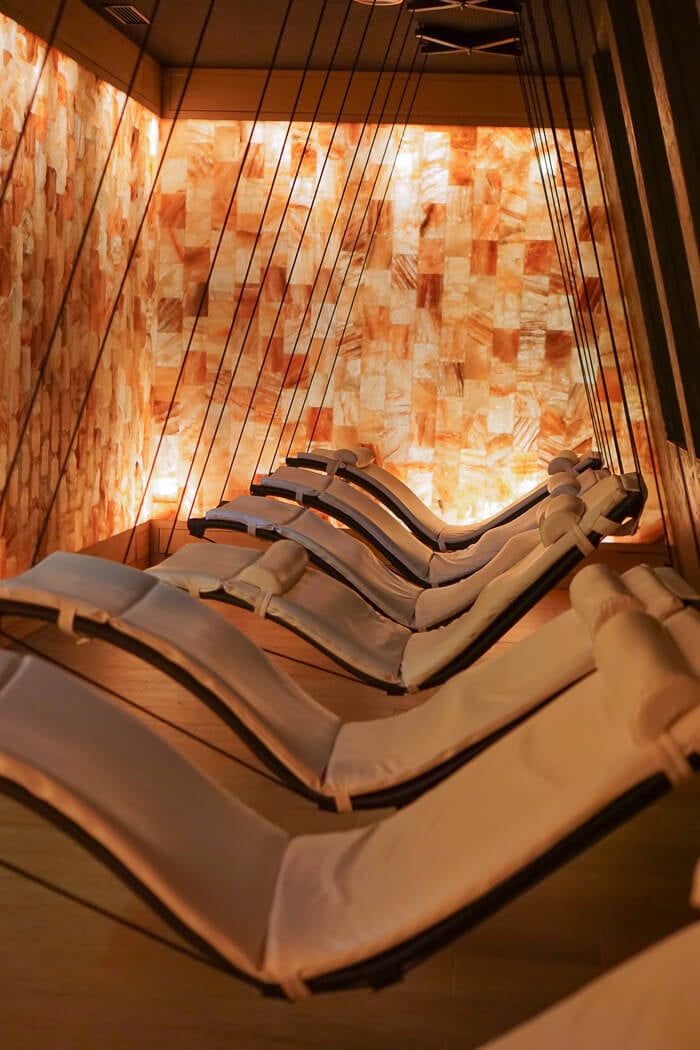 Salzstein Entspannungsraum, Aqua Dome Spa 3000, Österreich