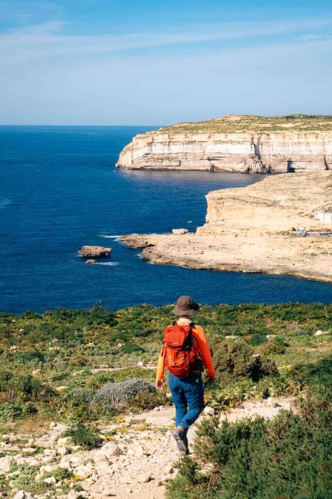 Dwejra Bay Coastal Hike, Gozo Island, Malta