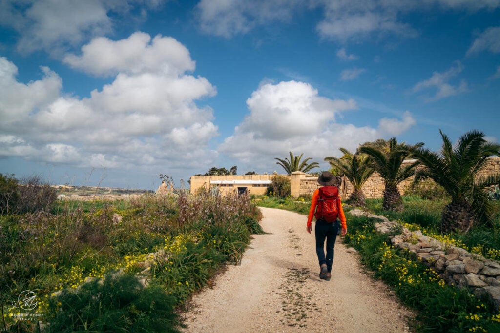Hiking from Cenc Bus Stop to Ta' Cenc Cliffs, Gozo, Malta
