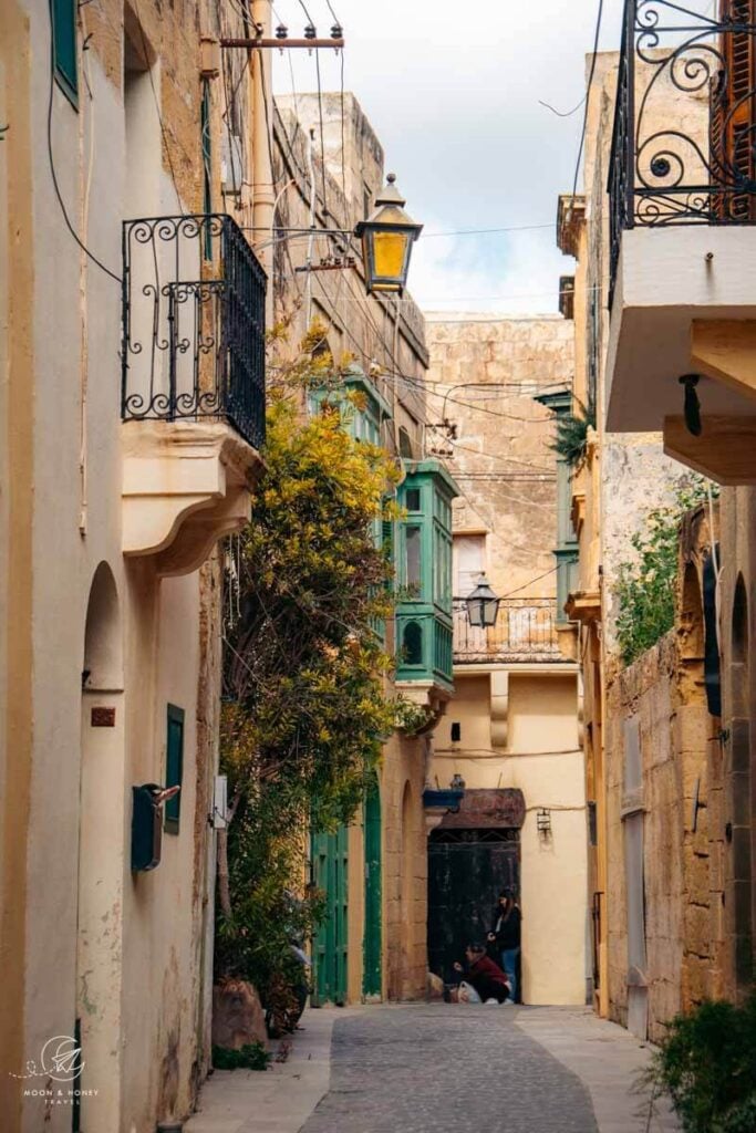 Victoria (Citta’ ir-Rabat) historic street, Gozo Island, Malta