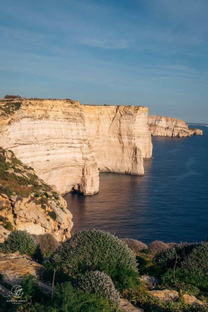 Sanap cliffs coastal walk, Gozo, Malta