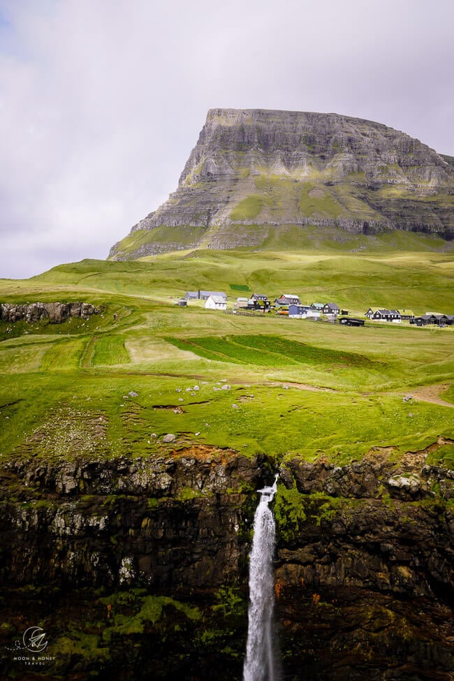 Múlafossur Waterfall, Gásadalur Village, Faroe Islands