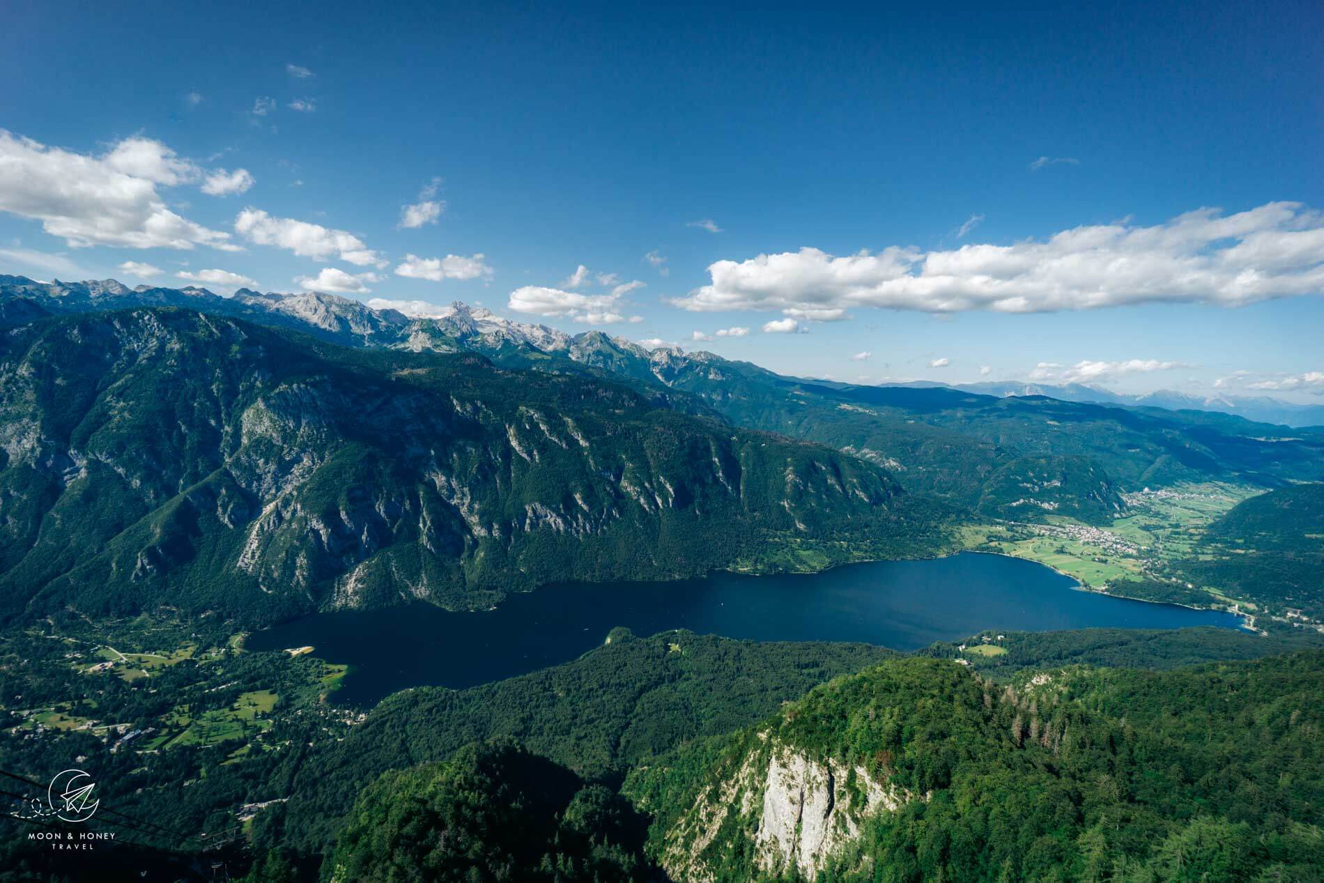 Hike to Vogel, Lake Bohinj View from Vogel Cable Car Mountain Station, Vogel Peak Hike, Slovenia