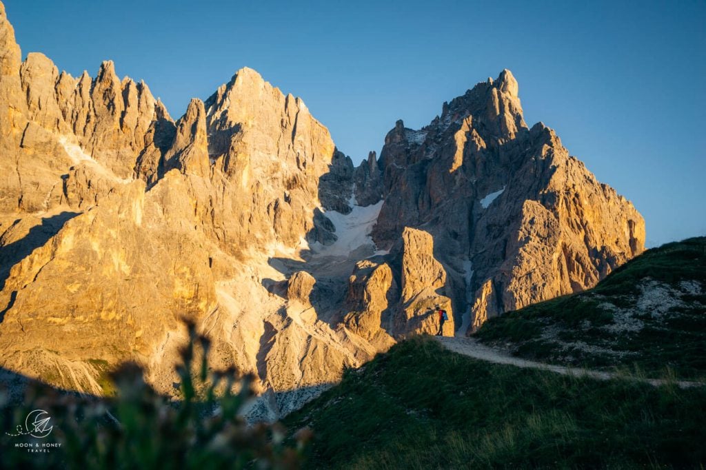 Pale di San Martino Dolomites in September, Italy