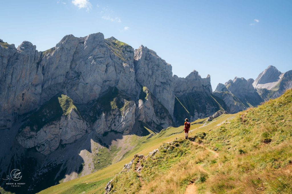 Marwees Ridge Trail, Alpstein, Appenzell Alps, Switzerland