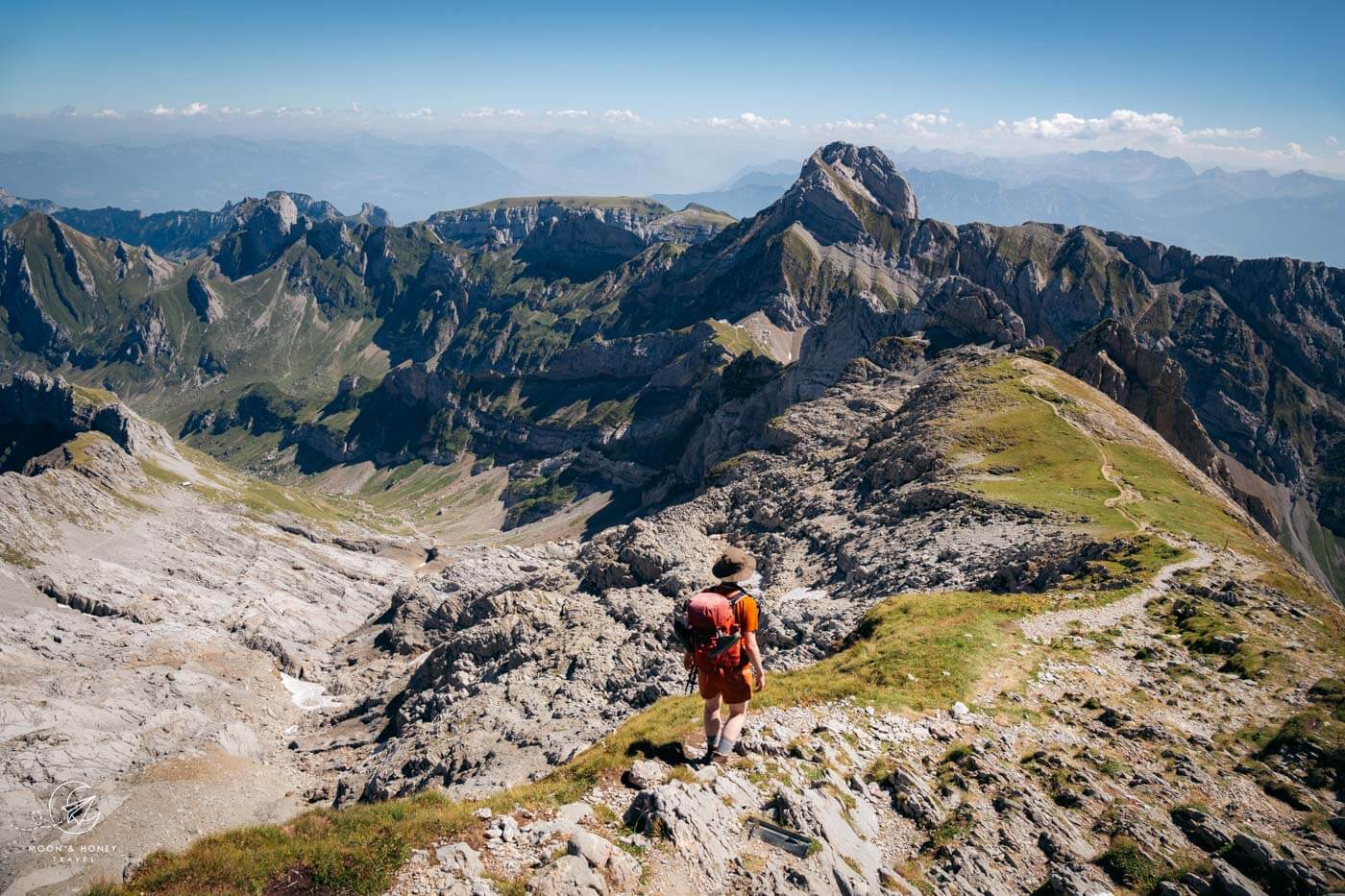 Lisengrat Ridge Hike: Säntis to Rotsteinpass, Alpstein