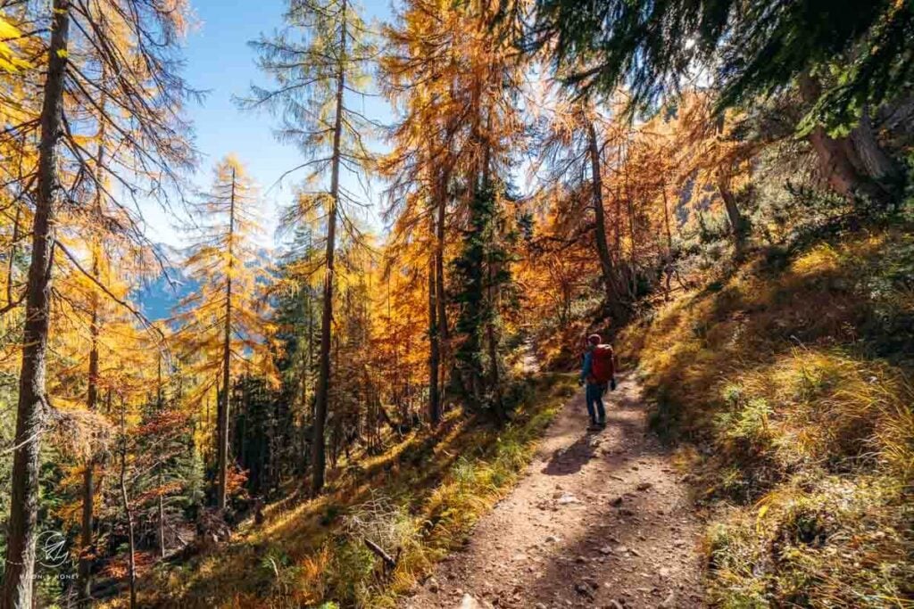 Wanderweg 215 Passo Tre Croci zum Sorapissee, Dolomiten