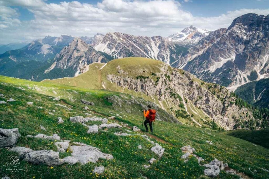 Trail 61 to Hochalpenkopf, Prags Dolomites
