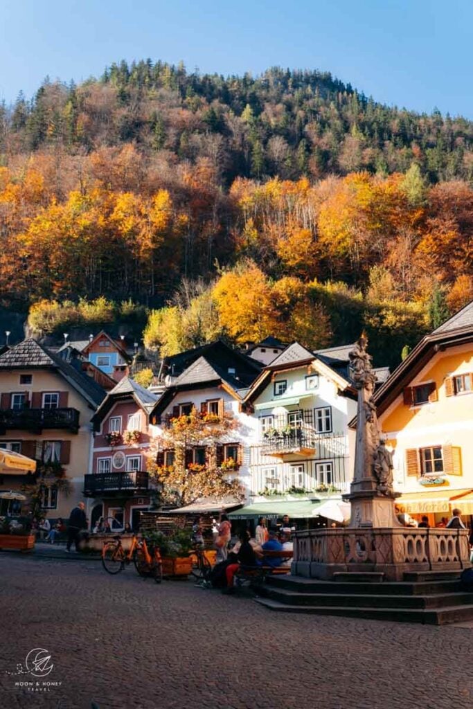 Hallstatt Marktplatz, Salzkammergut, Austria