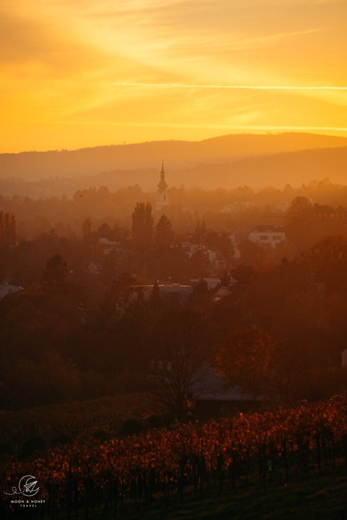 Vienna Nussberg Sunset, November, Austria