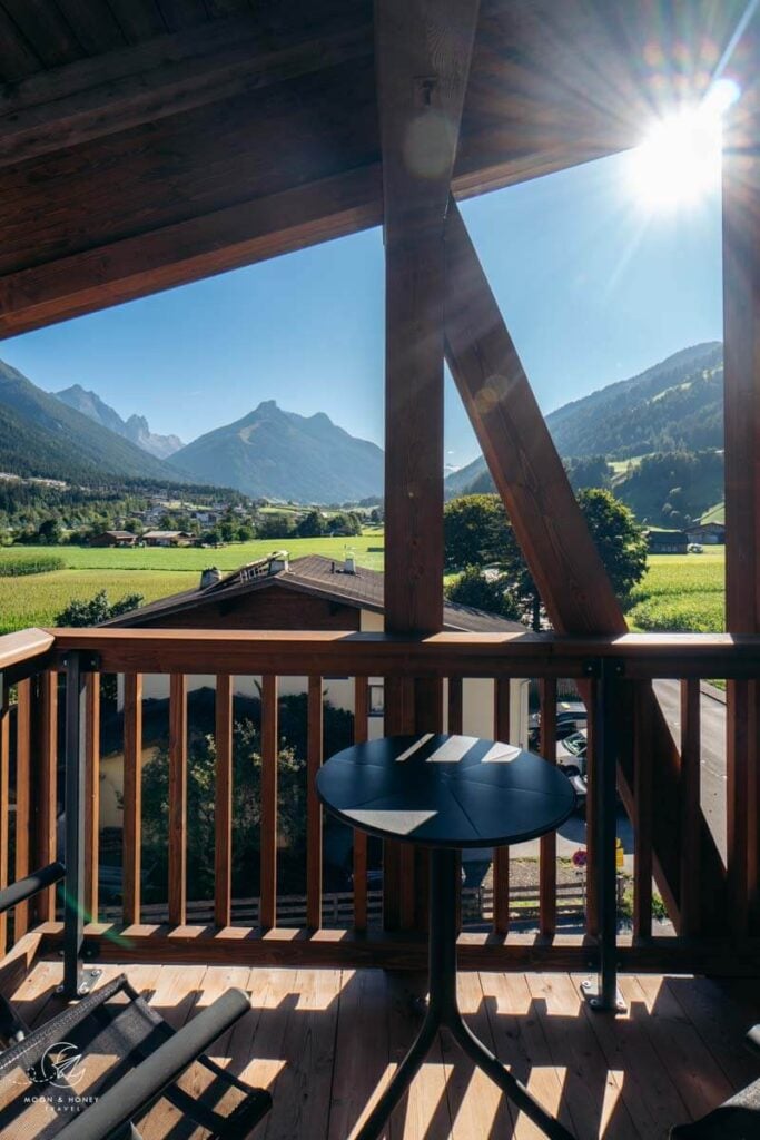 Balcony, Alpenhotel Tirolerhof in Fulpmes, Stubai, Austria