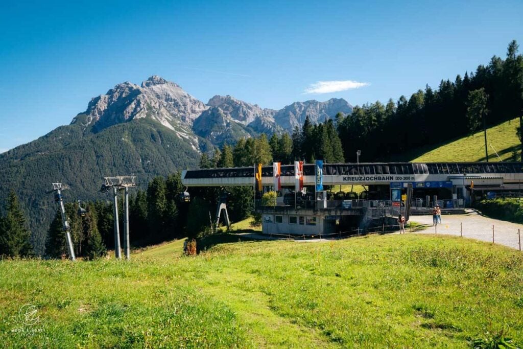 Kreuzjochbahn cable car middle station, Stubai, Austria