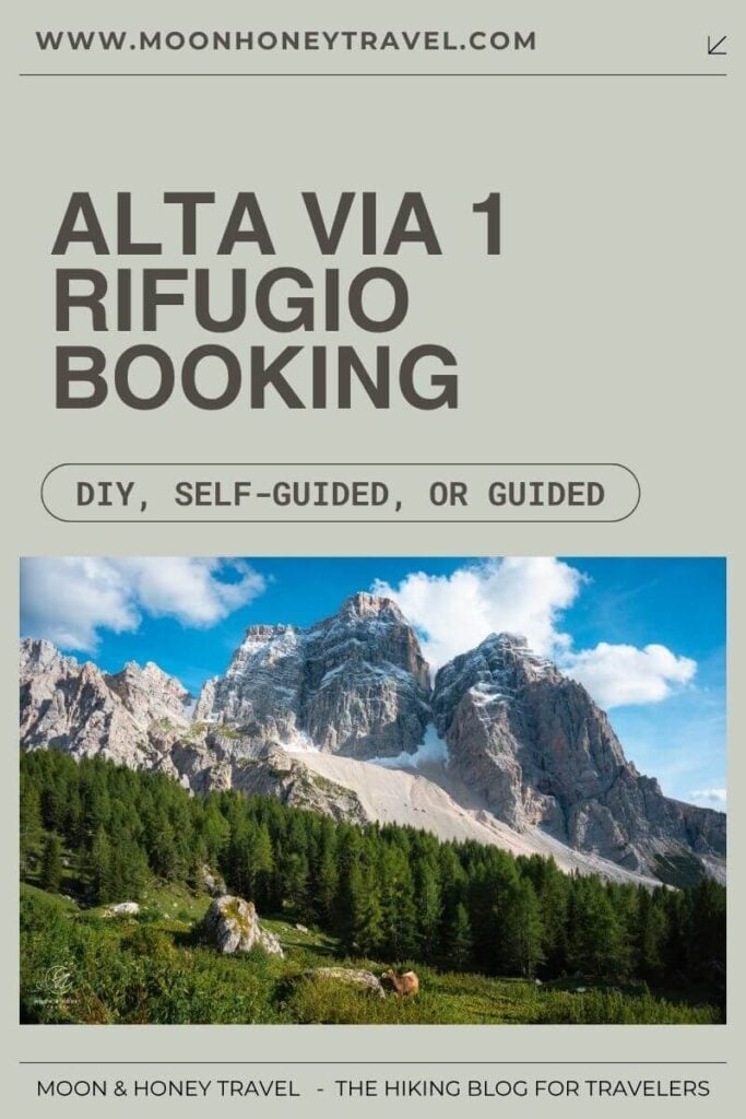 Alta Via 1 Rifugios Booking - How to Book the Alta Via 1 trek in the Dolomites