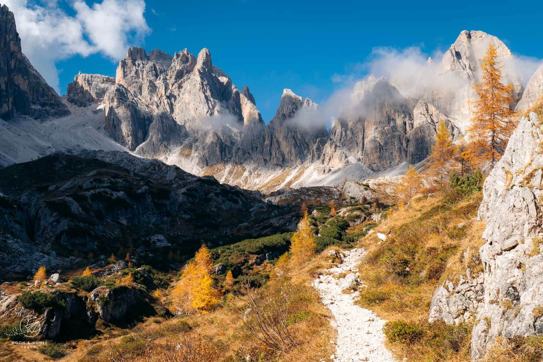 Vallon Popera Rifugio Berti Hiking Trail, Sexten Dolomites