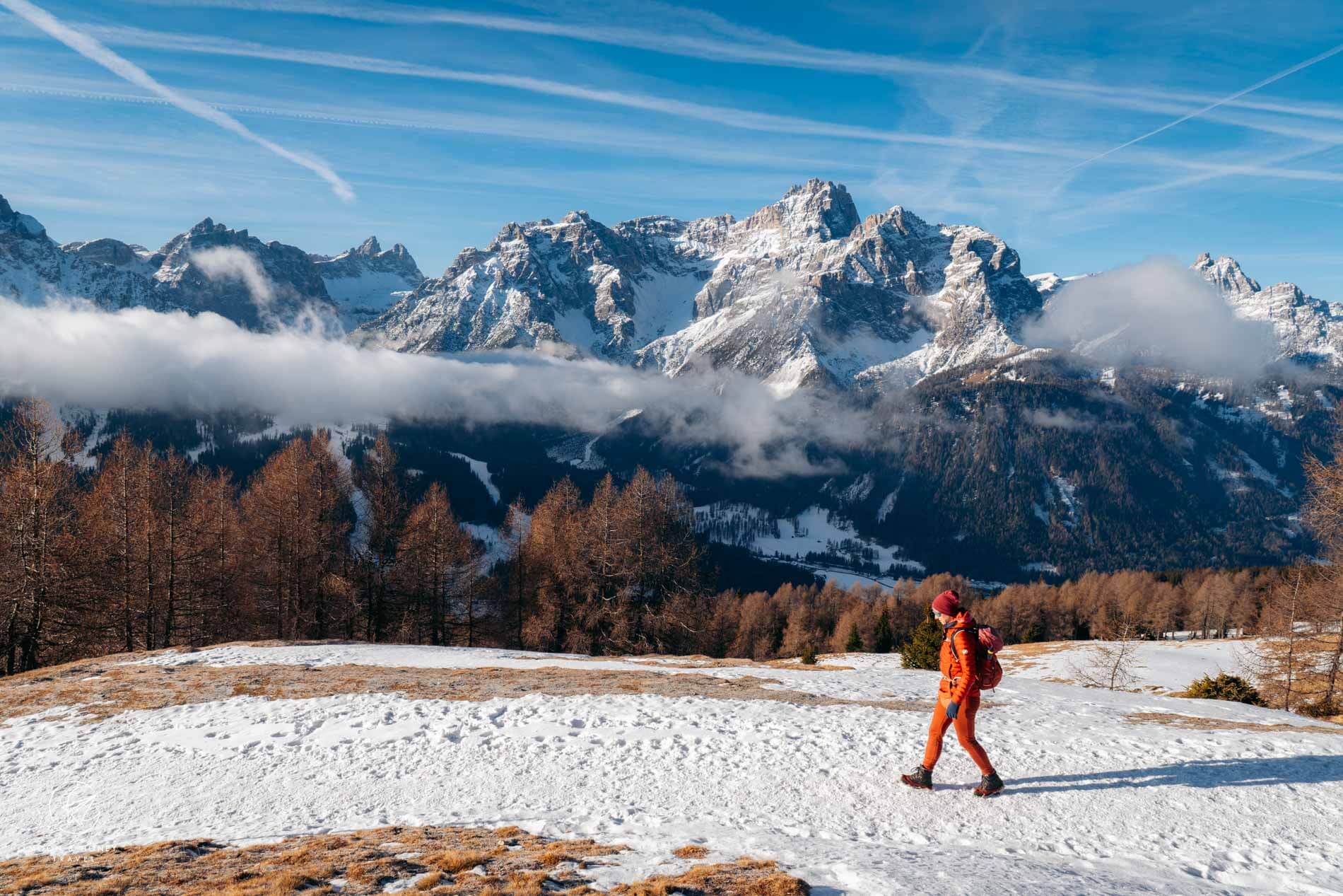 Sexten Winter Itinerary for Hikers, Dolomites