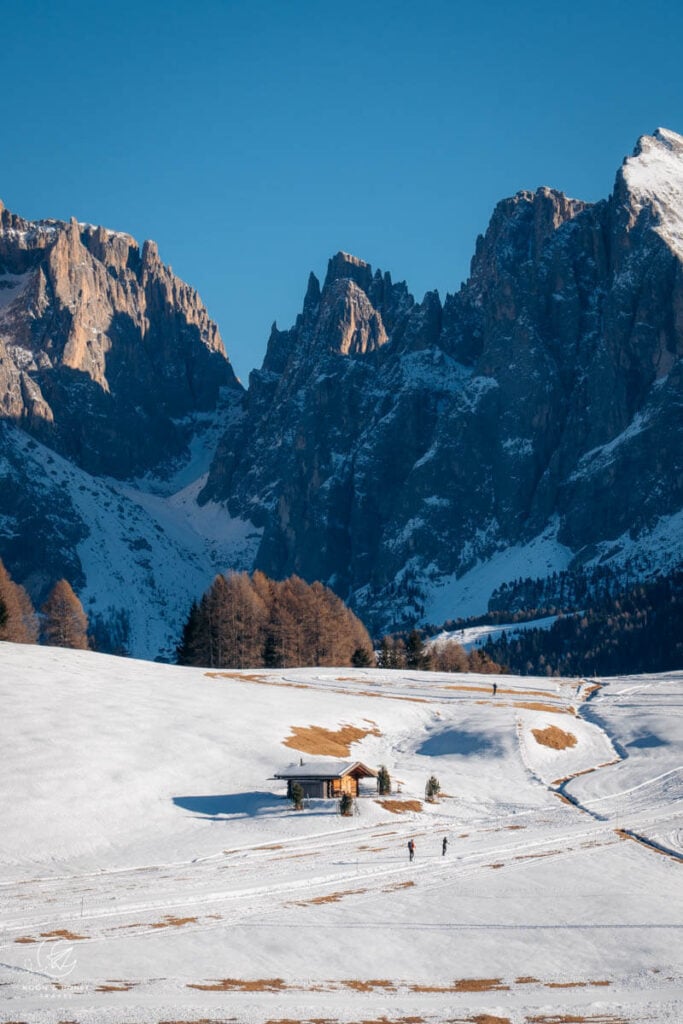 Alpe di Siusi Winter Hike, Dolomites