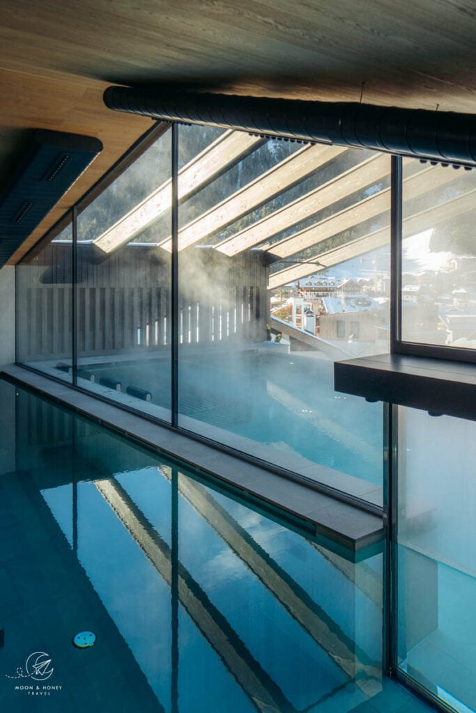 AMA Stay rooftop pool in San Vigilio, Dolomites