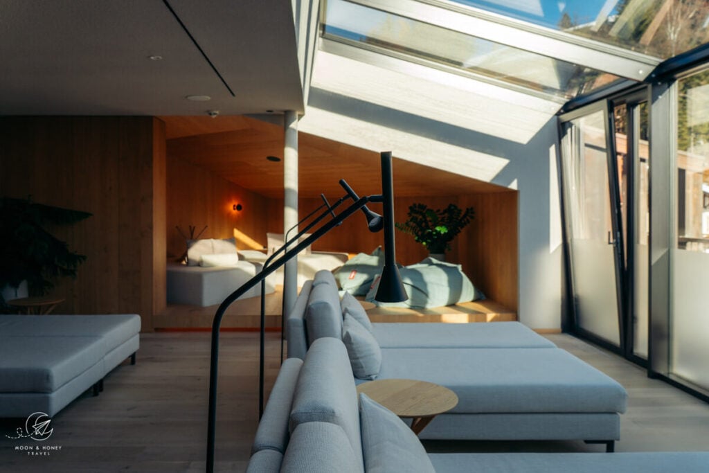 AMA Stay sauna relaxation room in San Vigilio, Dolomites