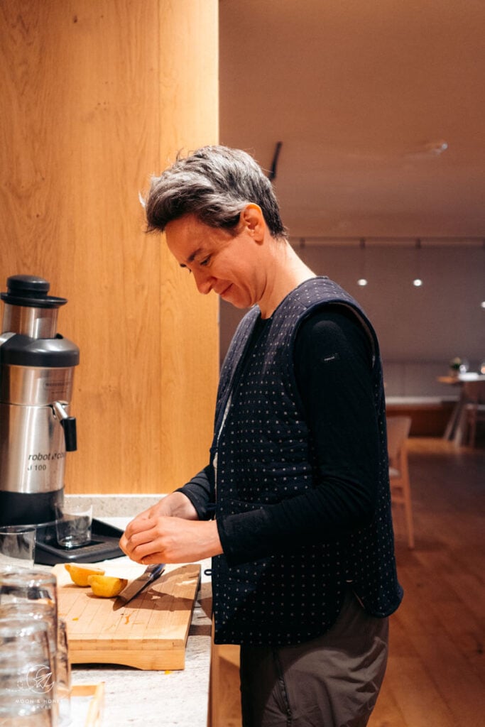 AMA Stay breakfast juicer in San Vigilio, Dolomites