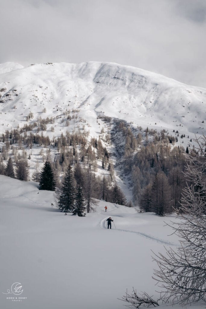 Snowshoeing in sexten