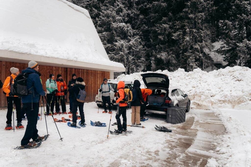 Alpinschule Drei Zinnen Guided Snowshoe Hike, Sexten