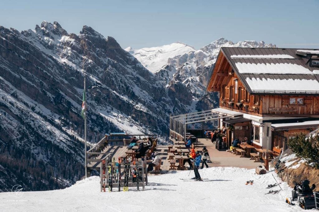 Rifugio Son Forca, Skiing Cortina d'Ampezzo